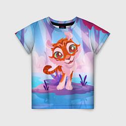 Детская футболка Тигрица на кувшинке