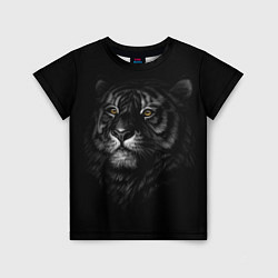Детская футболка Голова хищного тигра