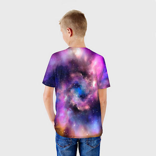 Детская футболка Бумбокс в космосе / 3D-принт – фото 4