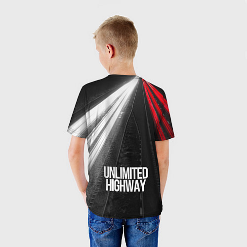 Детская футболка Unlimited Highway / 3D-принт – фото 4