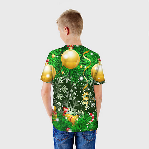 Детская футболка Новогоднее Настроение Елка / 3D-принт – фото 4