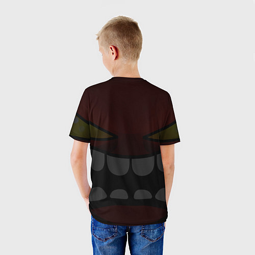 Детская футболка Geometry Dash: Red Demon / 3D-принт – фото 4