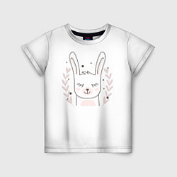 Детская футболка Умиротворенный зайка