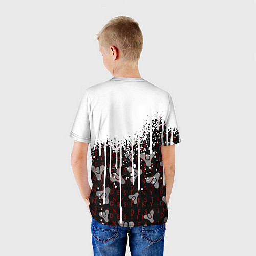 Детская футболка Destiny Подтеки красок / 3D-принт – фото 4