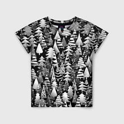 Детская футболка Лес абстрактных ёлок