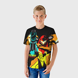 Футболка детская Metroid - Metroid Dread, цвет: 3D-принт — фото 2