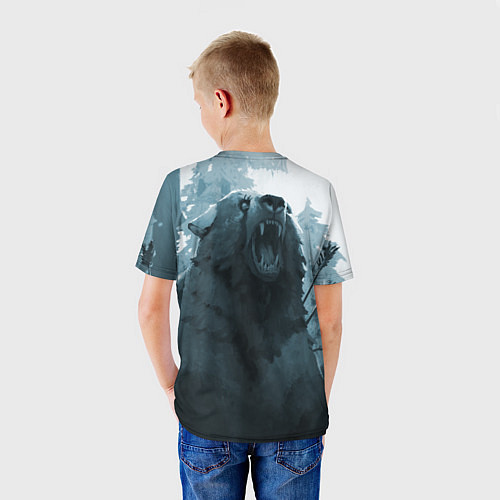Детская футболка The Long Dark медведь / 3D-принт – фото 4