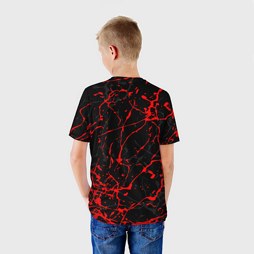 Детская футболка POPPY PLAYTIME ПОППИ ПЛЕЙТАЙМ ХАГГИ ВАГГИ BLOOD / 3D-принт – фото 4