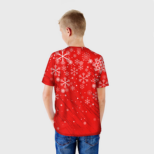 Детская футболка НОВОГОДНИЙ MONOKUMA / 3D-принт – фото 4