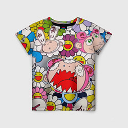 Детская футболка Takashi Murakami кричащий арт