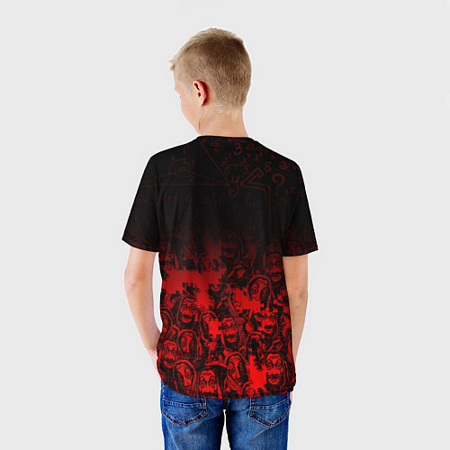 Детская футболка БУМАЖНЫЙ ДОМ, БЕРЛИН / 3D-принт – фото 4