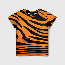 Детская футболка Шкура шерсть тигра