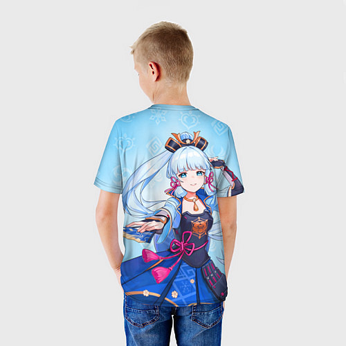 Детская футболка Аяка - Геншин Импакт / 3D-принт – фото 4