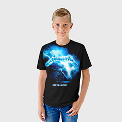 Футболка детская Ride the Lightning Metallica, цвет: 3D-принт — фото 2