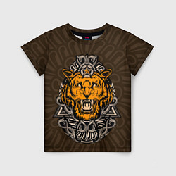 Детская футболка Тигр в треугольнике