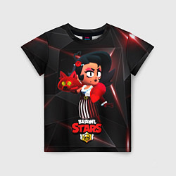 Футболка детская LOLA BRAWL STARS redblack, цвет: 3D-принт