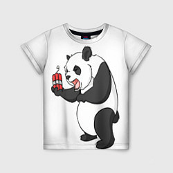 Детская футболка Взрывная панда