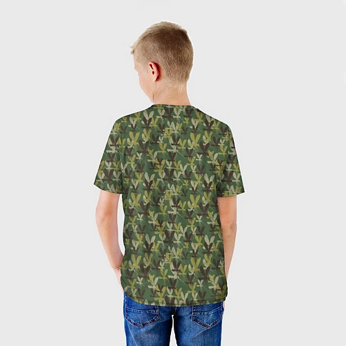 Детская футболка Комары камуфляж / 3D-принт – фото 4