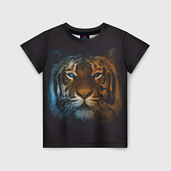 Детская футболка Тигр с голубыми глазами