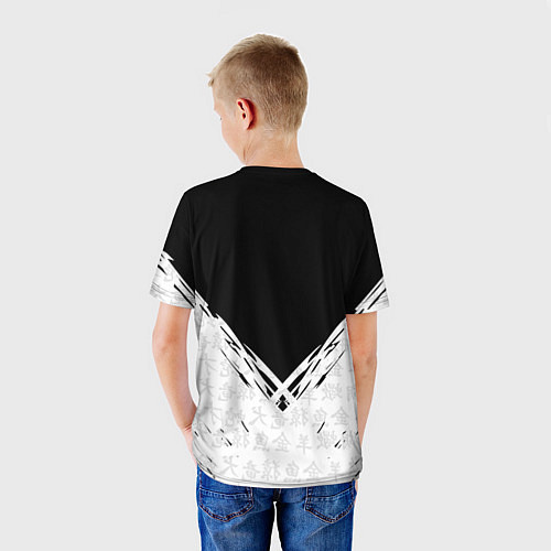 Детская футболка WALHALLA TEAM, БРЫЗГИ КРАСОК / 3D-принт – фото 4