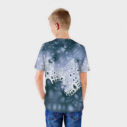 Детская футболка Коллекция Journey Синий 592-1 / 3D-принт – фото 4