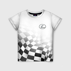 Детская футболка Lexus, Лексус спорт финишный флаг