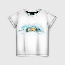 Детская футболка Нежность Зимний пейзаж