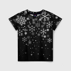 Детская футболка Снежинки - С Новый год