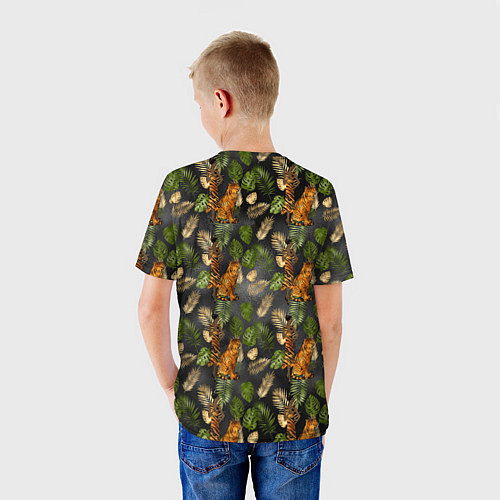 Детская футболка Тропики и тигры / 3D-принт – фото 4