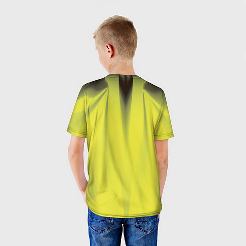 Детская футболка Орхидея в желтом Абстракция Дополнение 541-1 / 3D-принт – фото 4