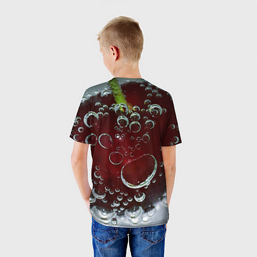 Детская футболка Сочная вишня под водой / 3D-принт – фото 4