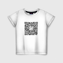 Детская футболка Я QR-кот, гуляю где вздумается!