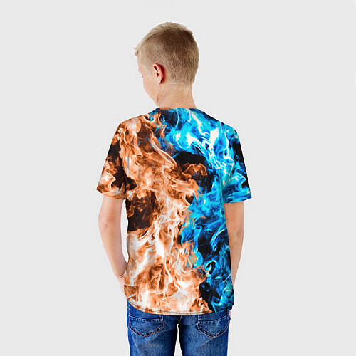 Детская футболка Огненное пламя / 3D-принт – фото 4
