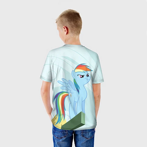 Детская футболка Радуга Дэш My Little Pony, Май Литл Пони / 3D-принт – фото 4
