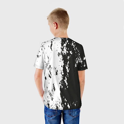 Детская футболка Death Stranding Black & White / 3D-принт – фото 4