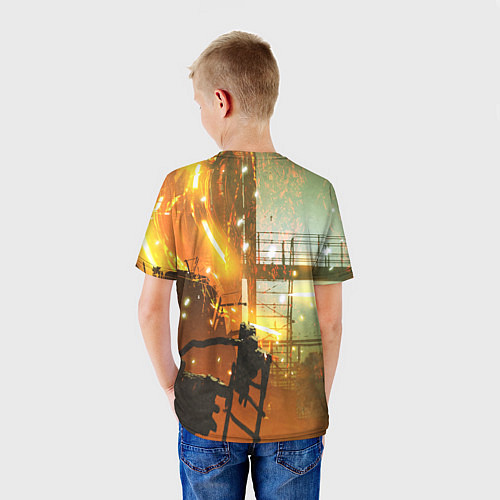 Детская футболка Мия Карнштайн Сode Vein / 3D-принт – фото 4
