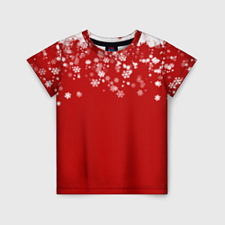 Детская футболка Рождественские снежинки