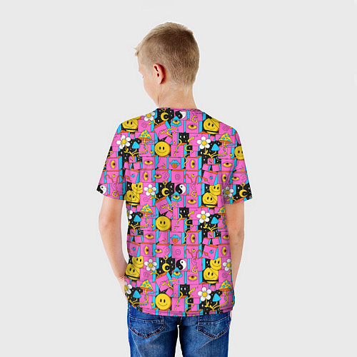 Детская футболка Психоделика Инь-Янь / 3D-принт – фото 4