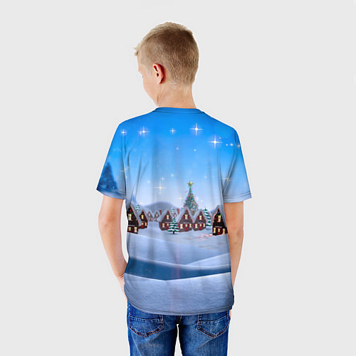 Детская футболка Антиковидный тигр в маске 2022 Covid-19 / 3D-принт – фото 4