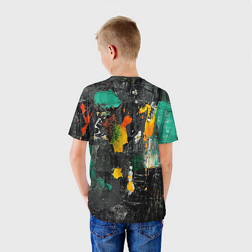 Детская футболка Пятна краски / 3D-принт – фото 4