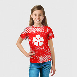 Футболка детская Чёрный клевер Снежинки, цвет: 3D-принт — фото 2