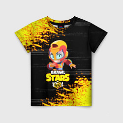 Футболка детская BRAWL STARS MAX НЕОНОВЫЕ ШТРИХИ, цвет: 3D-принт