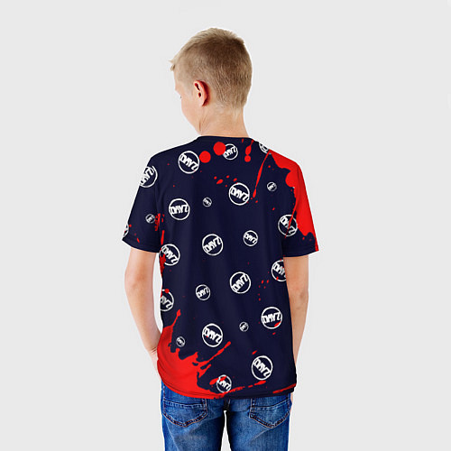 Детская футболка DAYZ - Брызги Паттерн / 3D-принт – фото 4