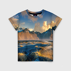 Детская футболка Красивый горный пейзаж