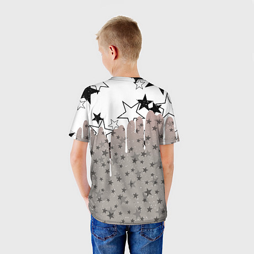 Детская футболка Бенди и чернильная машина звезды / 3D-принт – фото 4