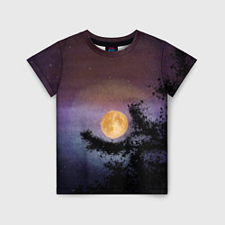 Детская футболка Night sky with full moon by Apkx