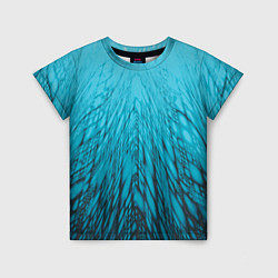 Детская футболка Коллекция Rays Лучи Голубой и черный Абстракция 65