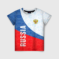 Детская футболка RUSSIA SPORT STYLE РОССИЯ СПОРТИВНЫЙ СТИЛЬ