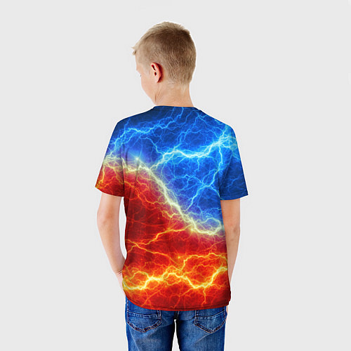 Детская футболка HEROES GENSHIN IMPACT ОГНЕННЫЕ МОЛНИИ / 3D-принт – фото 4