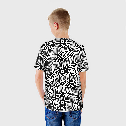 Детская футболка Стиль QR код / 3D-принт – фото 4
